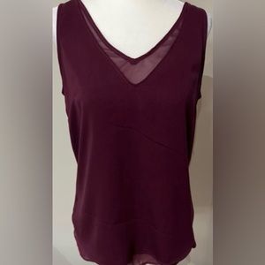 Dynamite burgundy sleeveless top. XS